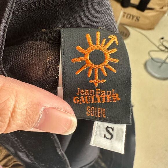 Jean Paul Gaultier Zigzag Stretch Mesh Maxi Long Skirt Size Small Boho‎ Vibe - Picture 5 of 7